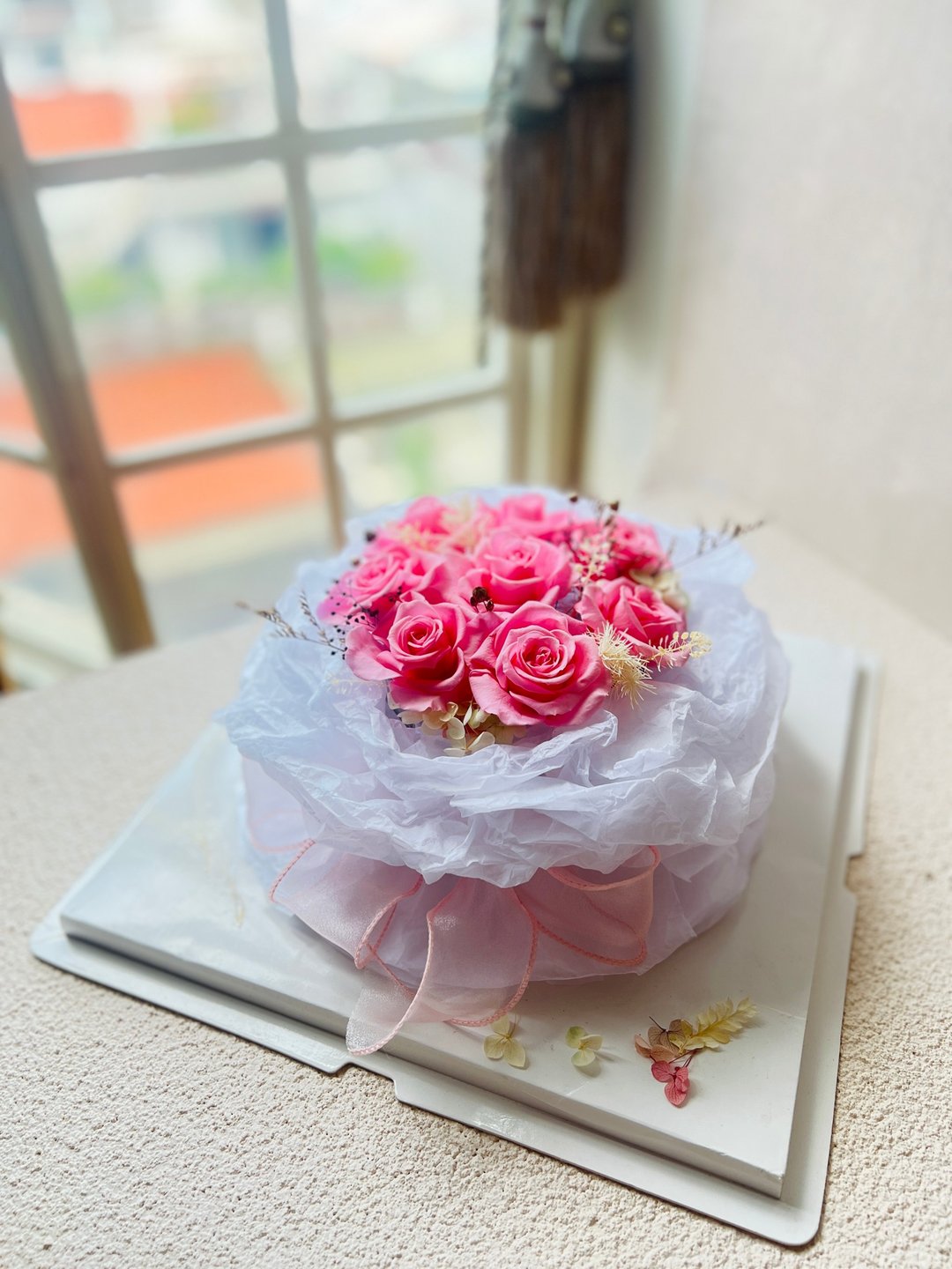 毕业礼物情人生日礼物、教师节礼物-花束蛋糕 定制化 纪念品 派对 - 干燥花/捧花 - 植物．花 