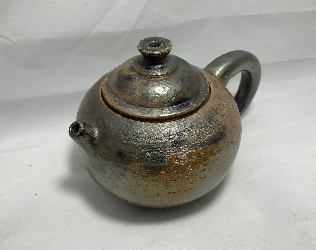 【送礼首选】藏菁ㅣ柴烧嵌盖手拉坯壶 - 茶具/茶杯 - 陶 