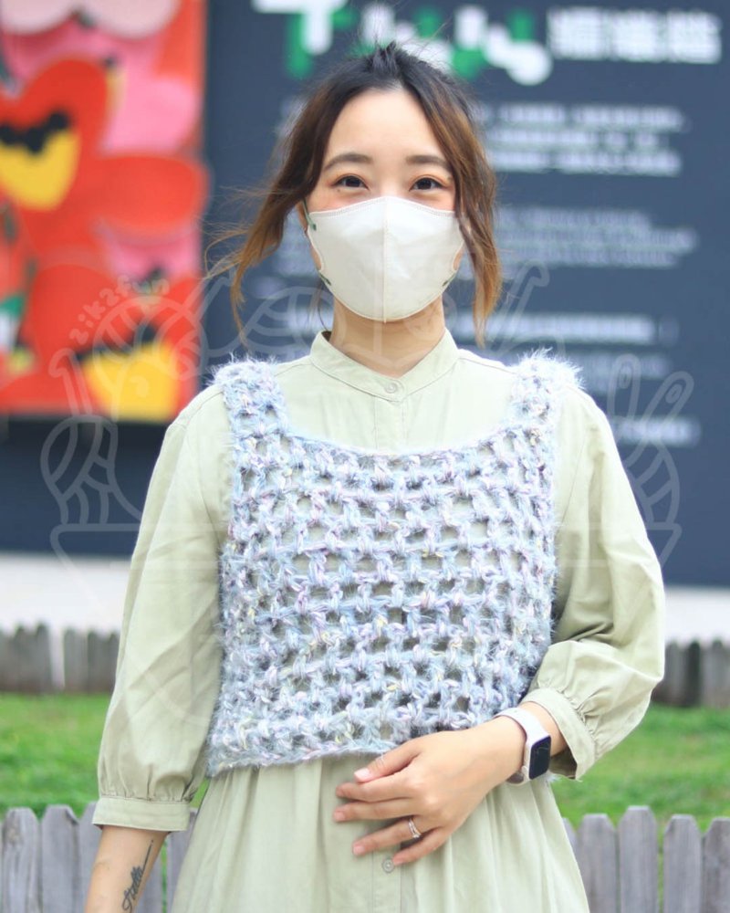 【影片教学+材料包】百搭背心(手混线版) - 编织/刺绣/羊毛毡/裁缝 - 棉．麻 多色