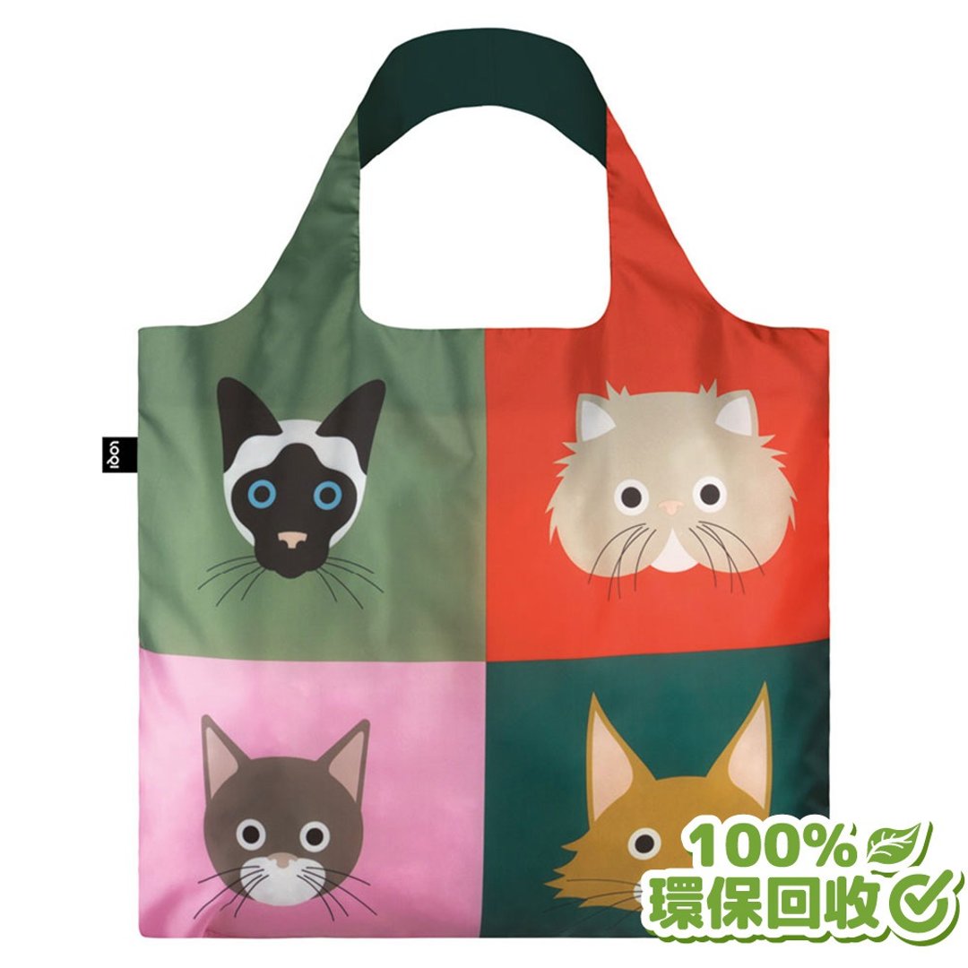 LOQI 环保材质购物袋-猫大爷(无扣带、无暗袋) - 手提包/手提袋 - 环保材料 