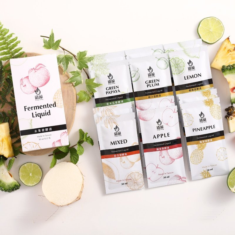 【随身包】水果酵素(发酵液) 12入组－六大经典口味 一次品尝 - 健康/养生 - 浓缩/萃取物 