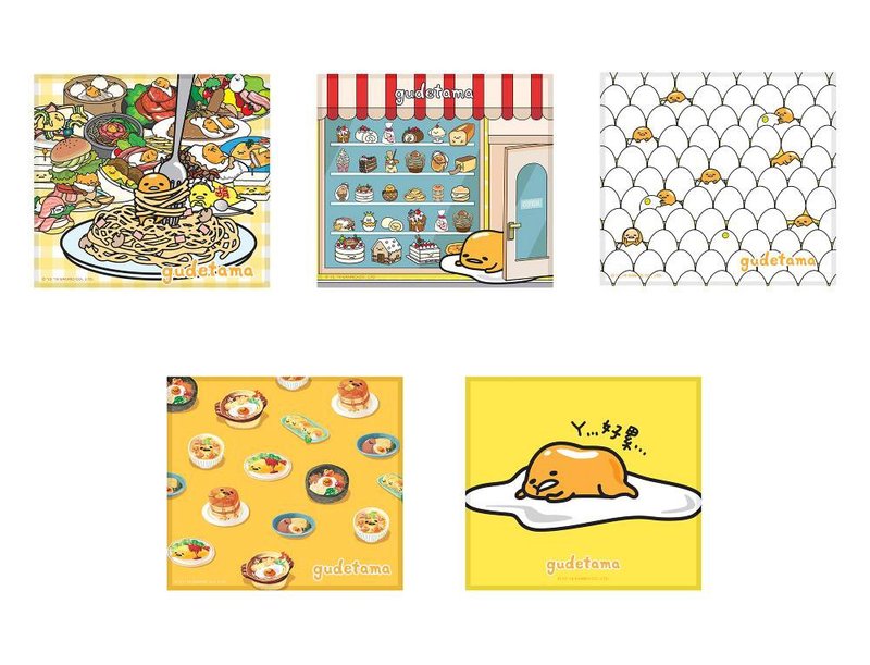 蛋黄哥 经典万用布 5款 =布漾出品= 三丽鸥官方授权 - 眼镜盒/眼镜布 - 其他材质 