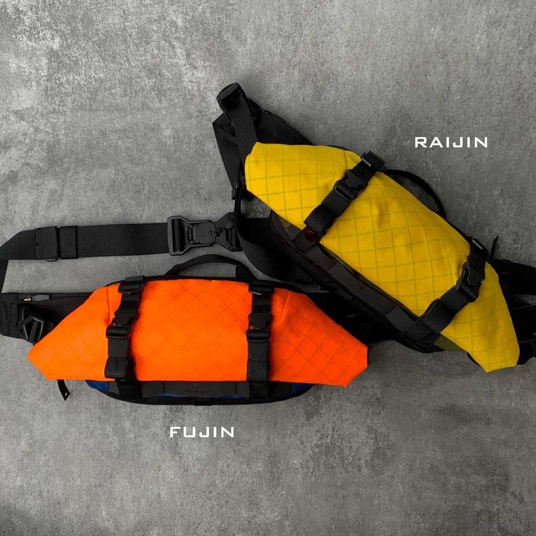 X-POD II - 经典单肩包 -FUJIN & RAIJIN 风雷神 - 侧背包/斜挎包 - 尼龙 橘色
