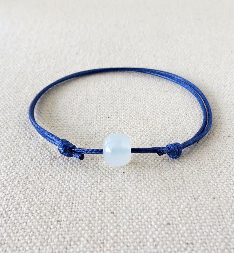 本命年【幸运路路通】翡翠韩国蜡线手链*TF2-01*招财、防小人 - 手链/手环 - 宝石 透明