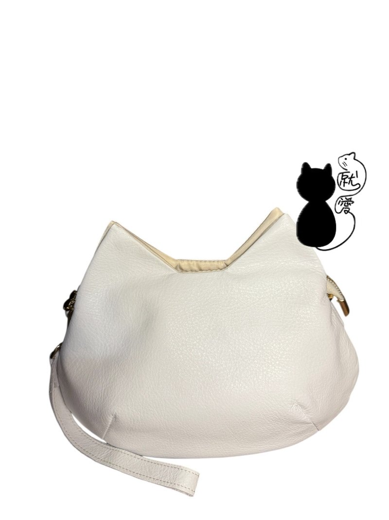 就爱猫-猫咪造型手拿侧背包 - 侧背包/斜挎包 - 真皮 