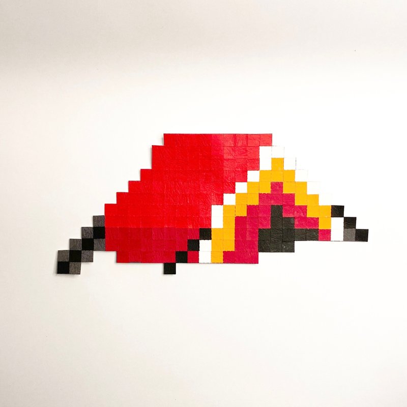 【露营系列 - 帐篷】拼贴画材料包 - 木工/竹艺/纸艺 - 纸 红色