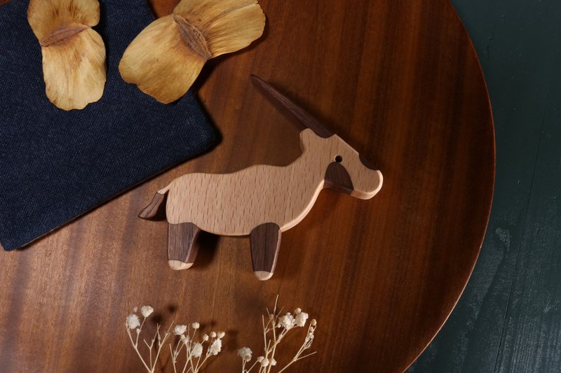 疗愈系木偶 x 心愈伙伴 - 阿拉伯剑羚 - 玩偶/公仔 - 木头 白色