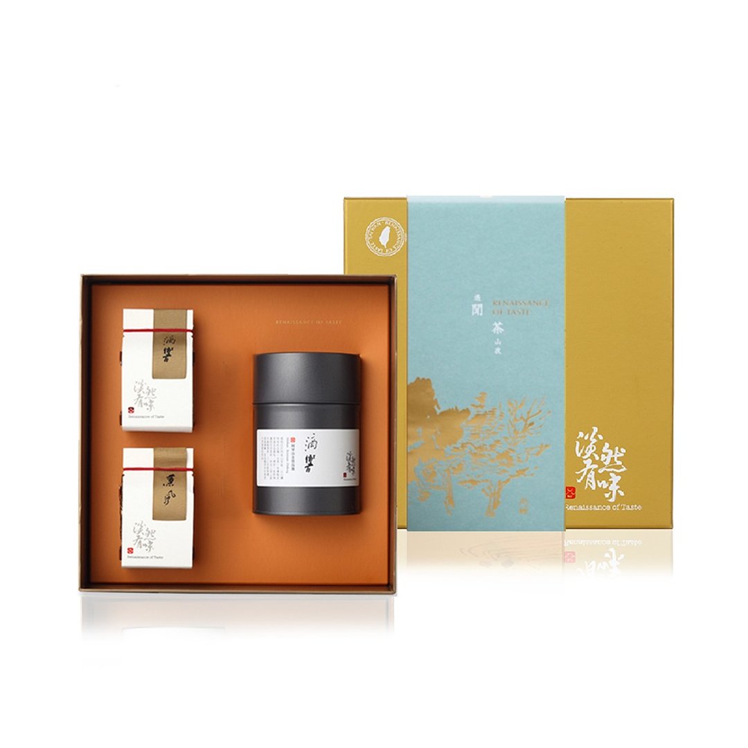 雨晴 茶叶礼盒 - 茶品皆获国际大奖/附提袋/台湾茶/中秋送礼推荐 - 茶 - 纸 金色