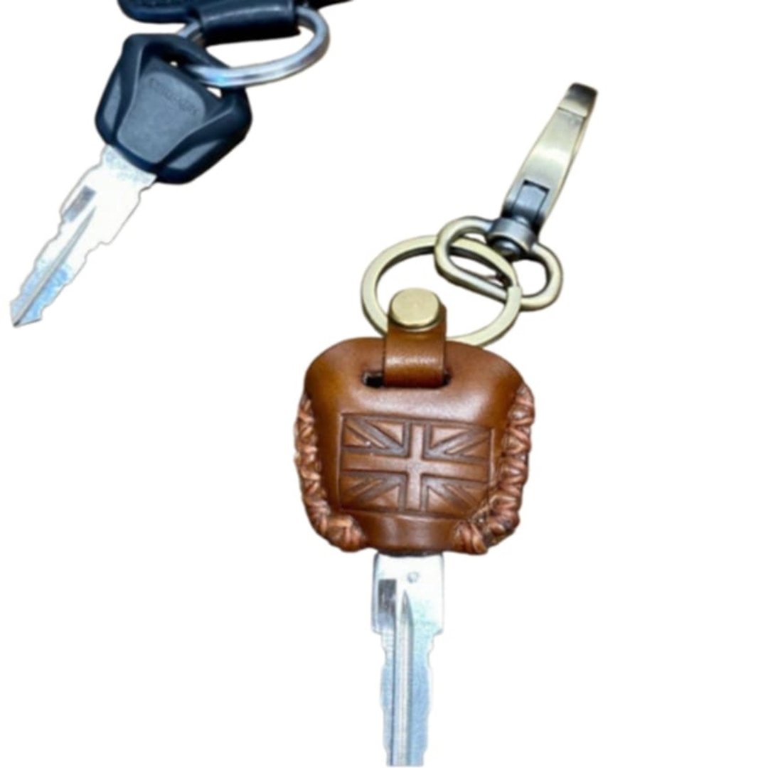 TRIUMPH(Real Leather) Key packet Case Keychain (Exclude Key) Triumph all Model - 皮件 - 真皮 黑色