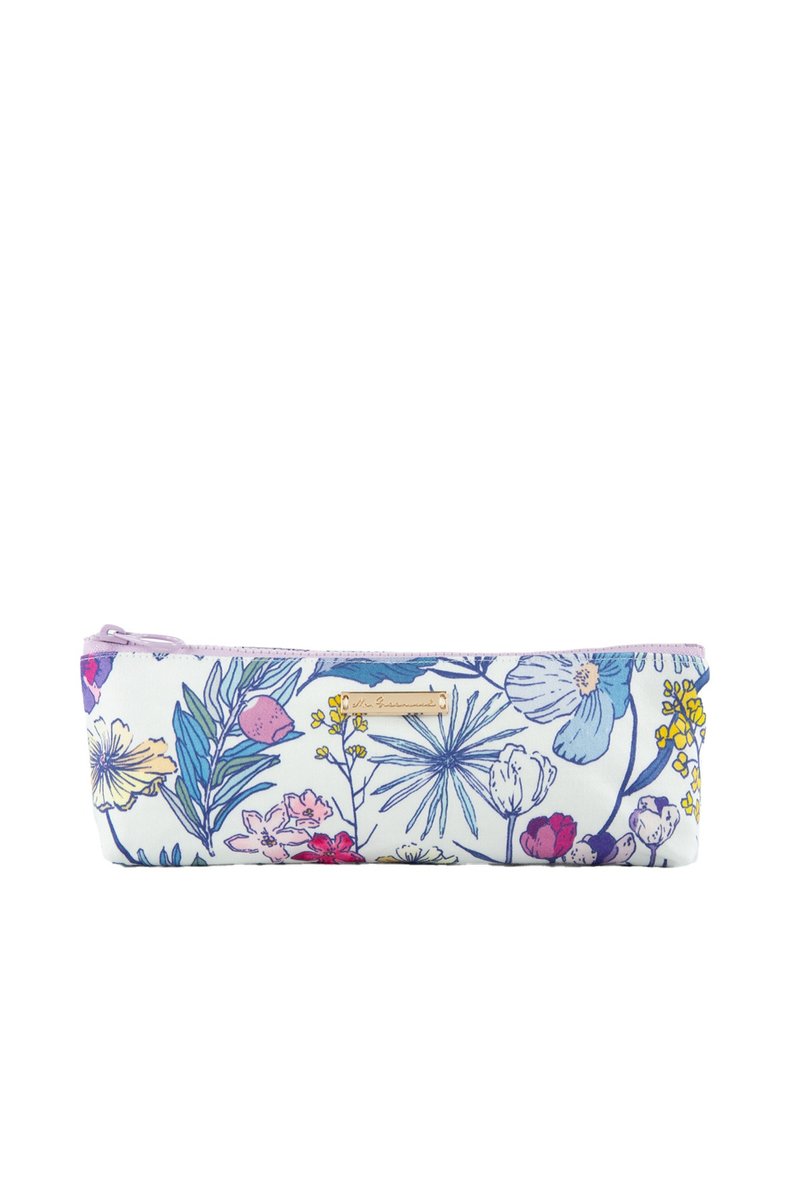 【城市印花-日本千叶】礼物小笔袋 餐具袋 淡水色 莫代尔棉 - 化妆包/杂物包 - 棉．麻 蓝色