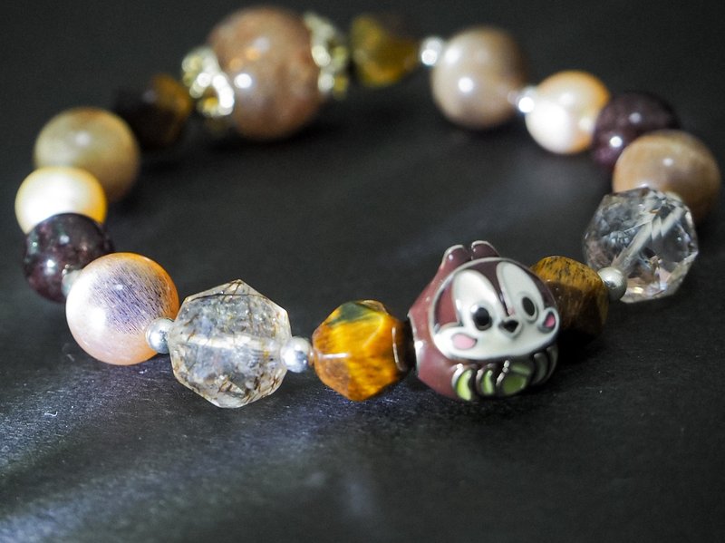 水晶手链 - 手链/手环 - 水晶 咖啡色