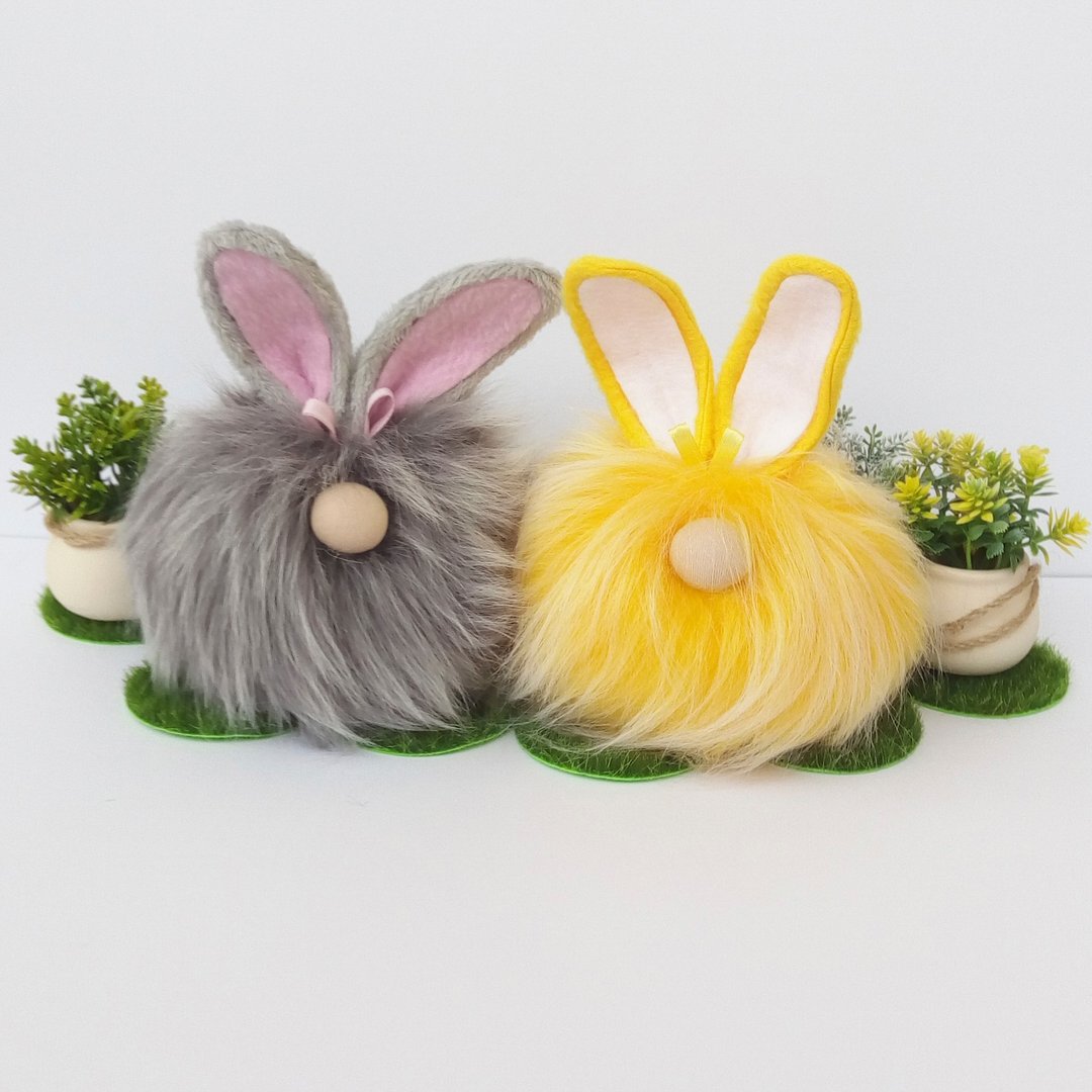 Easter Gnome Easter Bunny Gnome Spring Gnome Stuffed Gnomes Summer Gnome Love - 玩偶/公仔 - 其他材质 