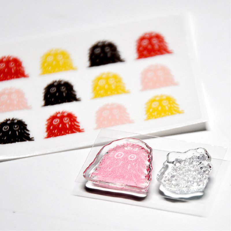 拖把小精灵水晶印章 MIMIKU - 印章/印台 - 塑料 透明