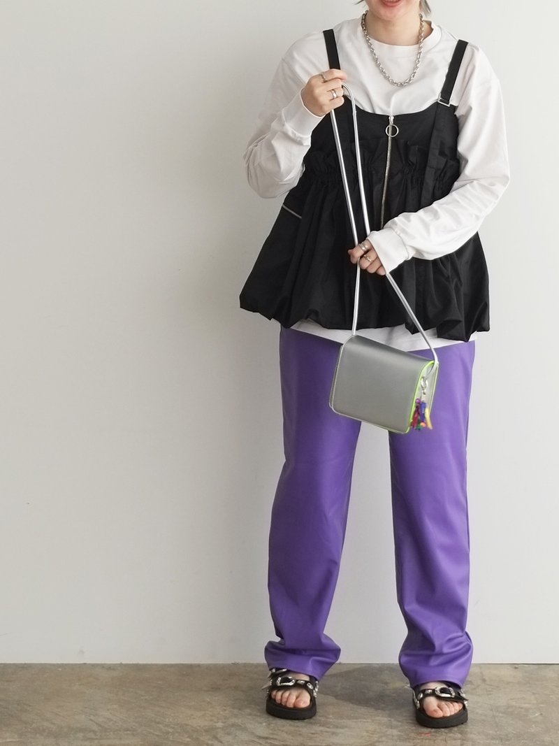 line mini shoulder(C24008) - 侧背包/斜挎包 - 人造皮革 多色
