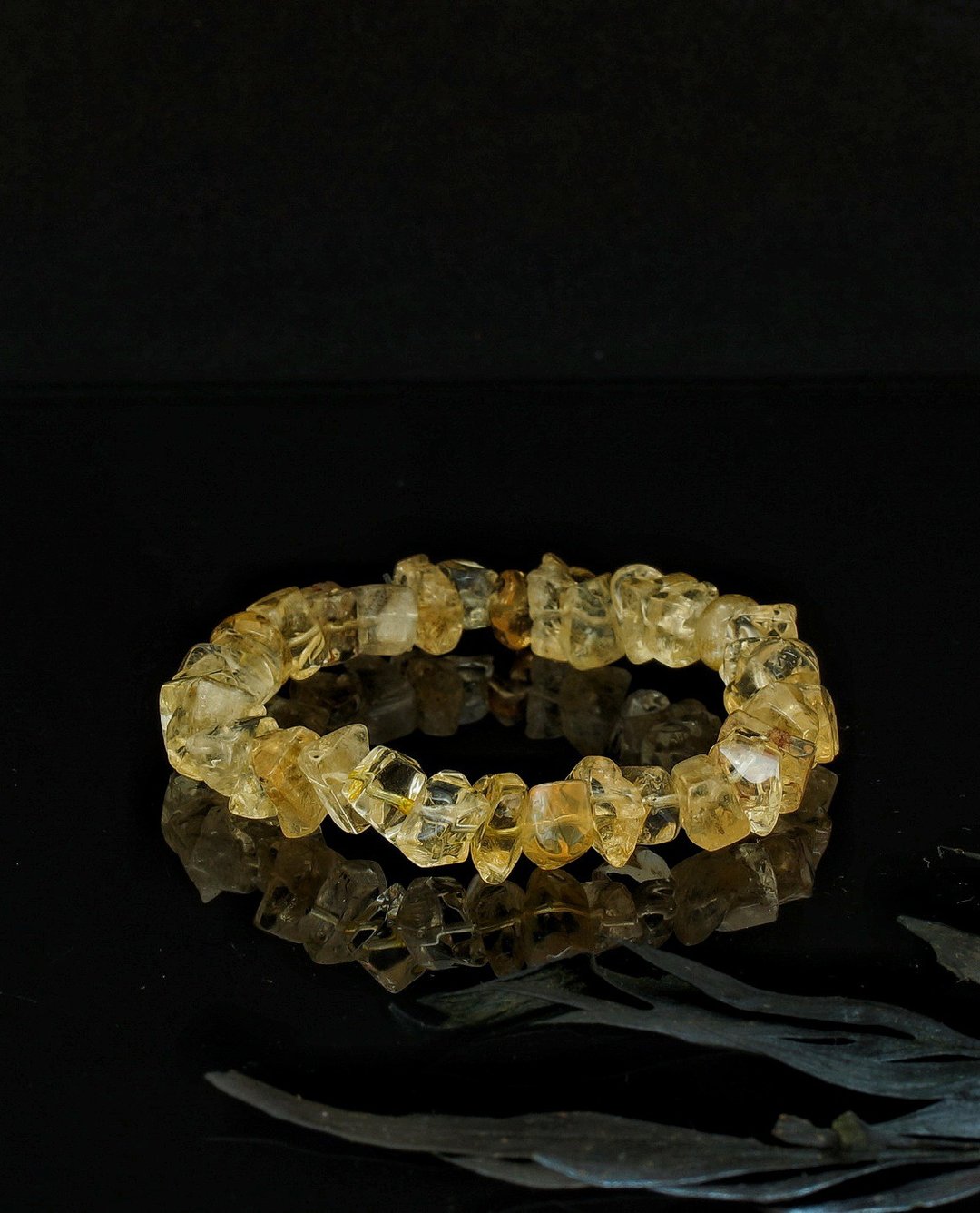 不定型原石黄水晶手链-2 ( Raw Citrine Bracelet ) - 手链/手环 - 水晶 