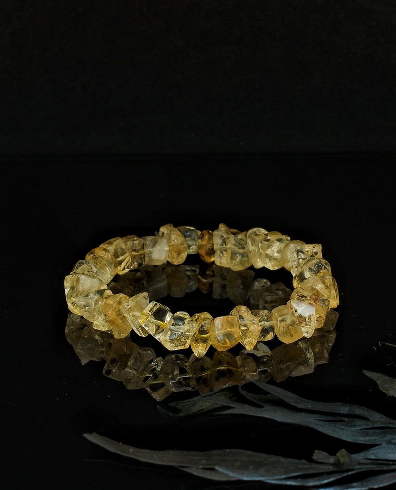 不定型原石黄水晶手链-2 ( Raw Citrine Bracelet ) - 手链/手环 - 水晶 