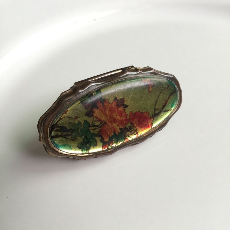 西洋古典花卉手镜 口红架 手指镜 - 其他 - 其他金属 