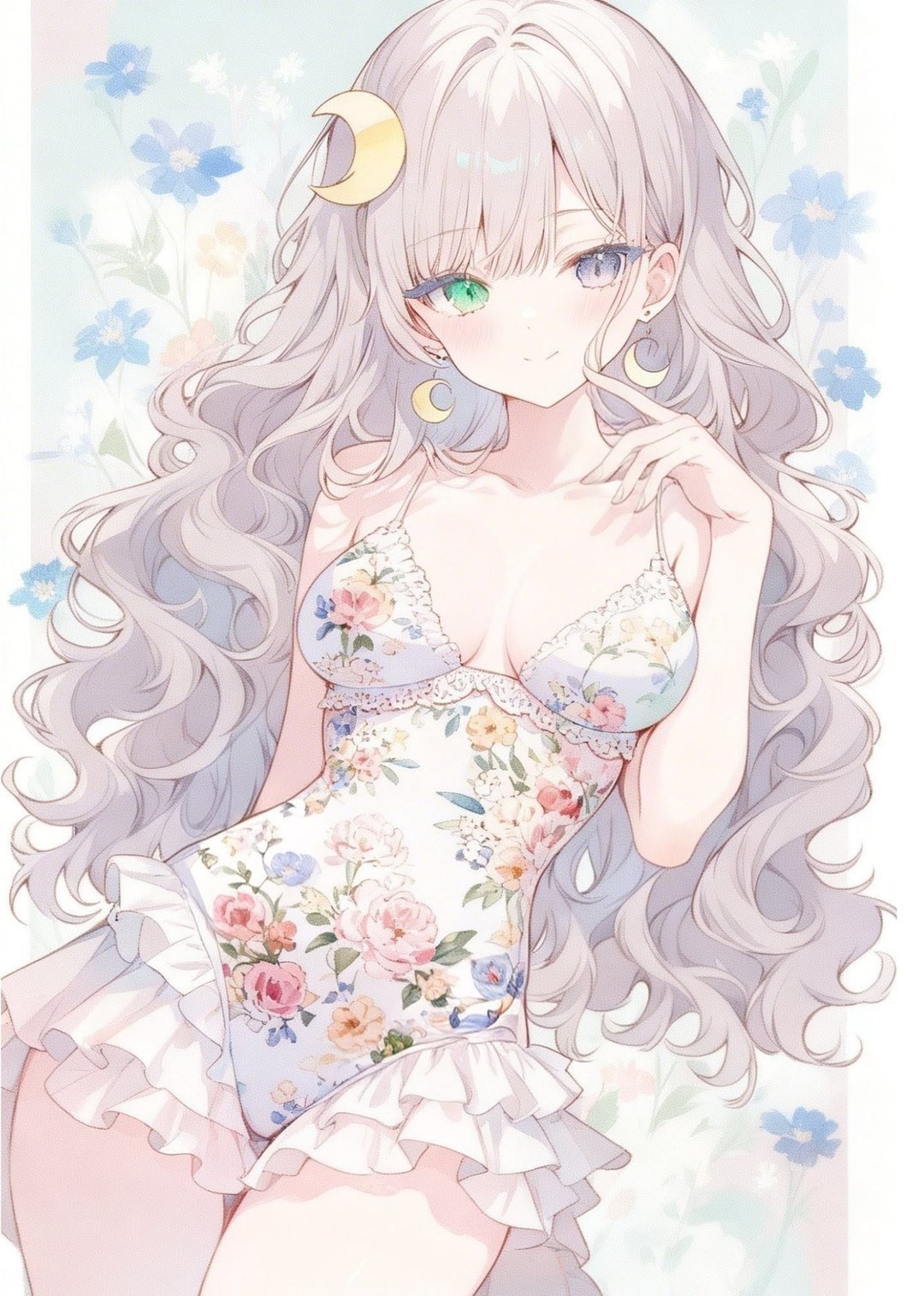 Neko no Ko 2026 Summer Collection Asahi Sticker Floral Swim - 贴纸 - 纸 