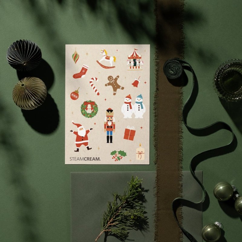 【圣诞装饰】品牌原创圣诞装饰贴纸 - 贴纸 - 纸 白色