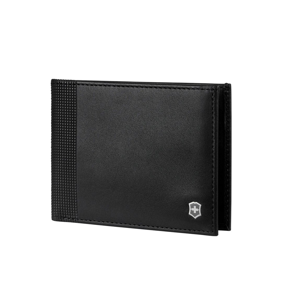 VICTORINOX 瑞士维氏 Altius Alox 双折6卡皮夹 611573 - 皮夹/钱包 - 真皮 黑色