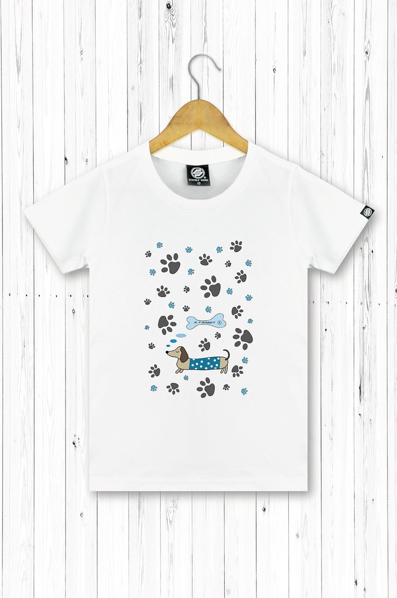 STATELYWORK 作梦腊肠狗 女短T恤 - 女装 T 恤 - 棉．麻 白色