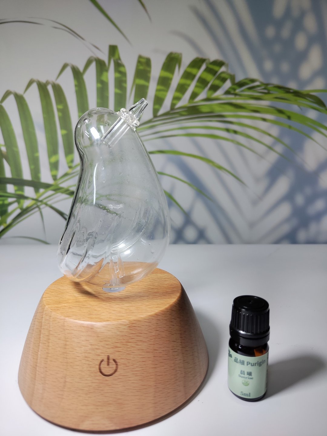 【现货 礼物】鸟与花香 无线充电扩香仪 实木底座 赠精油 - 香薰/精油/线香 - 木头 