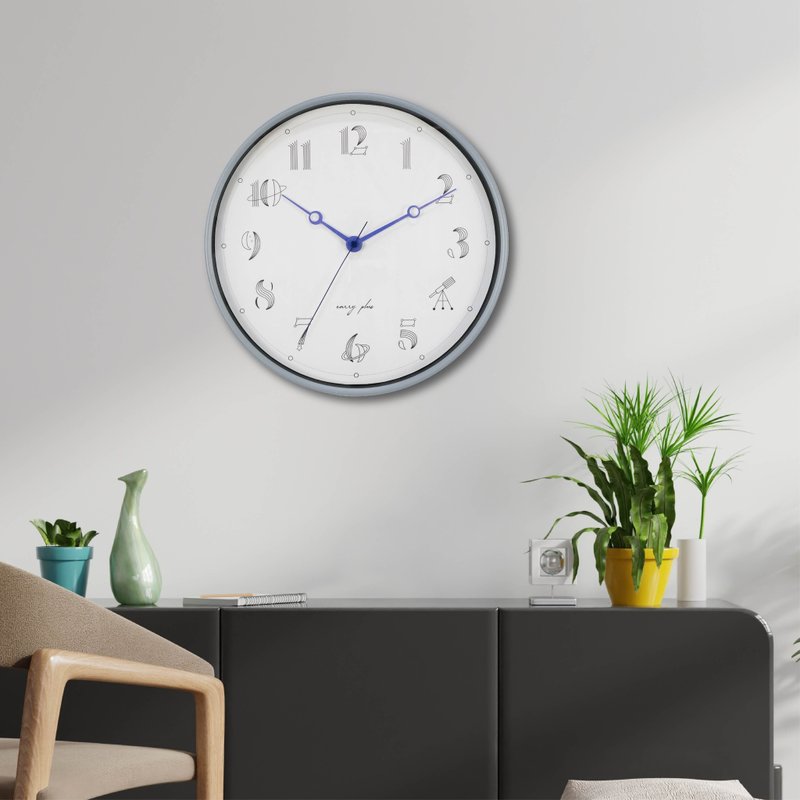 12寸无量宇宙金属挂钟 - 时钟/闹钟 - 其他金属 银色