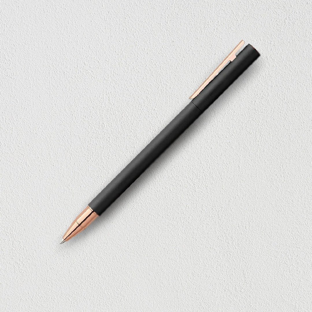 【Faber-Castell】NEO Slim 黑沙袖珍帝黄金钢珠笔 免费刻字 - 钢珠笔 - 树脂 黑色