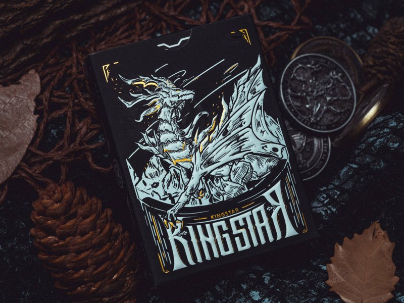 龙之语扑克牌绝版花切高颜值纸牌烫金收藏荧光 - 桌游/玩具 - 纸 多色