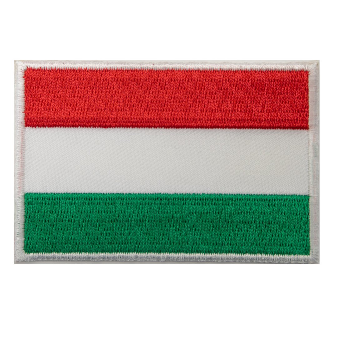 匈牙利 国旗 熨烫布章 Flag Patch 电绣装饰贴 布章 徽章刺绣 布 - 徽章/别针 - 绣线 多色