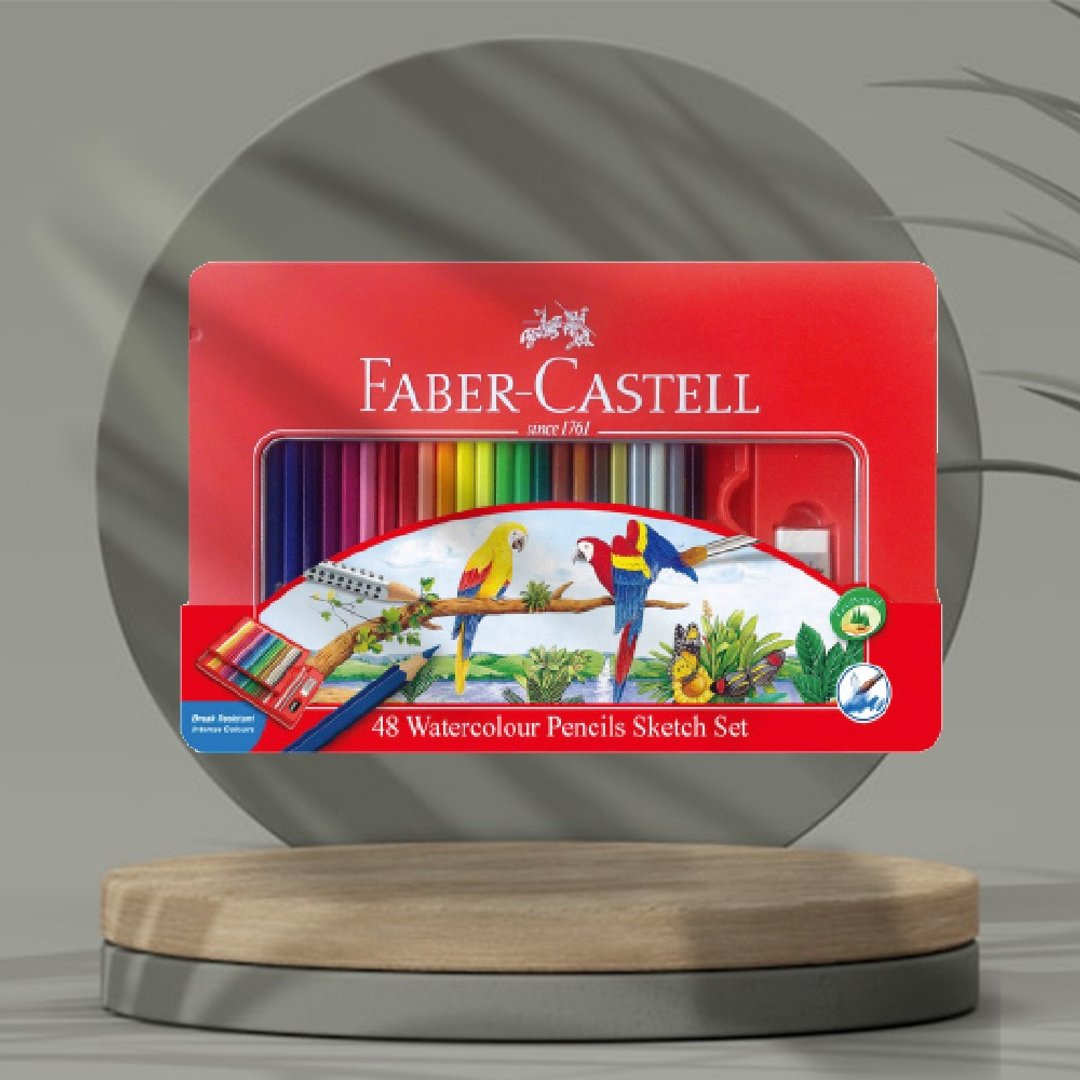 Faber-Castell 红色系 水性色铅笔48色/铁盒(原厂正货) - 其他 - 其他材质 多色