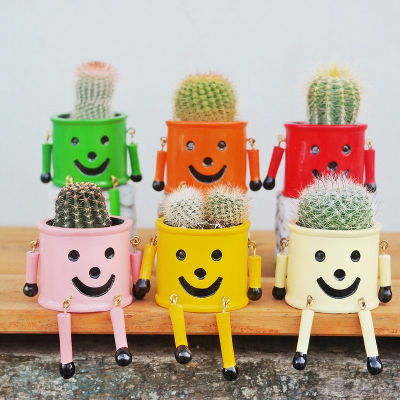 豆豆多肉植物与小杂货-疯杂货系列-小机器人仙仙组合 - 植栽/盆栽 - 其他金属 