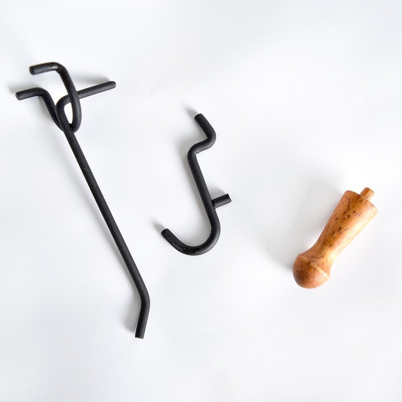 洞洞板配件包套组 (买就送层板) 深色/浅色 组合包 - 置物架/篮子 - 其他材质 黑色