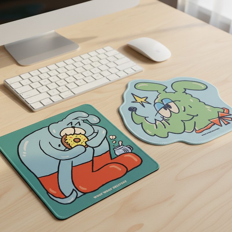 滑一鼠标垫 - 鼠标垫 - 橡胶 绿色