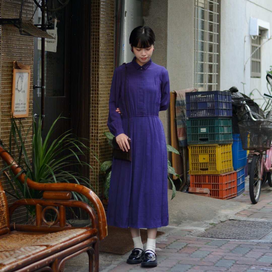 第七道光 |  古着长袖洋服 - 洋装/连衣裙 - 其他材质 