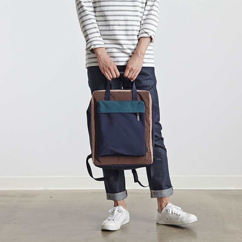 韩国ithinkso 小旅行方形两用包-Blending OVERNIGHT BACKPACK - 后背包/双肩包 - 聚酯纤维 