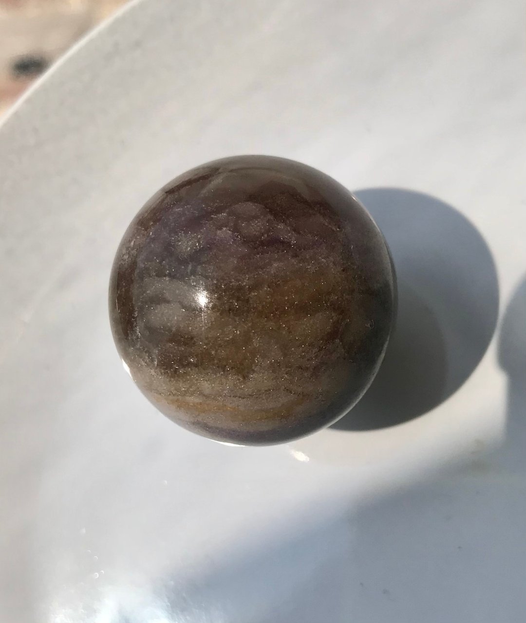 舒俱莱萤石共生球 苏萤石水晶球 天然原石  水晶  水晶球 crystal - 摆饰 - 水晶 紫色