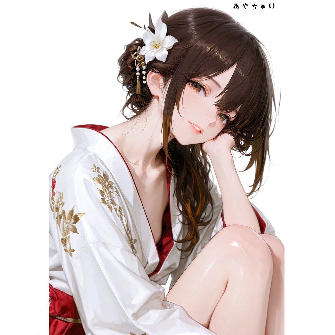 【12月新品】07-109-0015 人物贴纸 性感和服女孩 - 贴纸 - 纸 