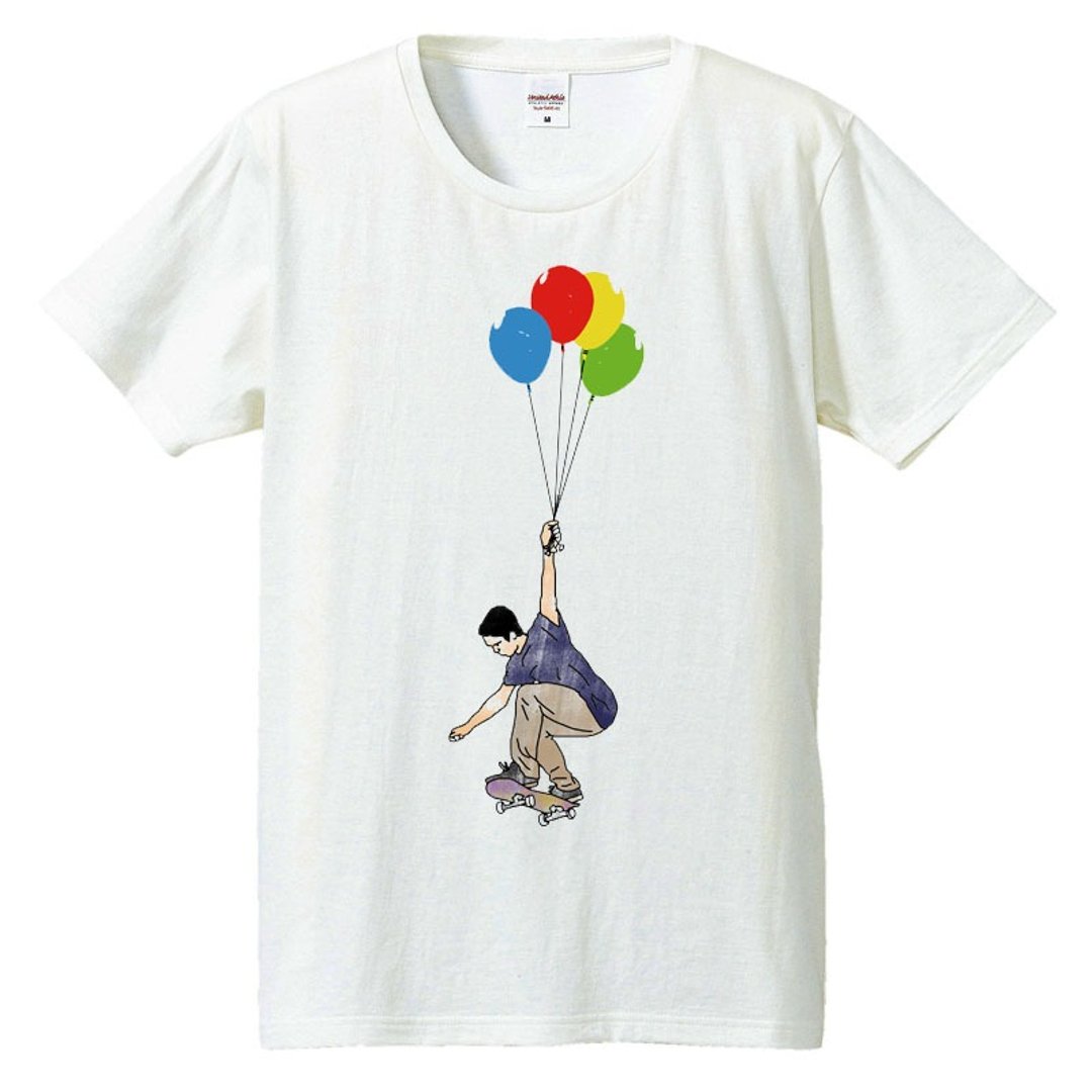 T-shirt / UP - 男装上衣/T 恤 - 棉．麻 白色