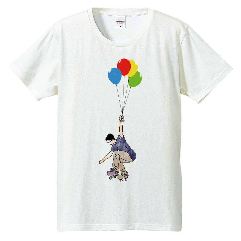 T-shirt / UP - 男装上衣/T 恤 - 棉 白色