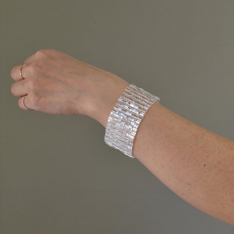 细胞 35mm / 银色 - 手链/手环 - 玻璃 