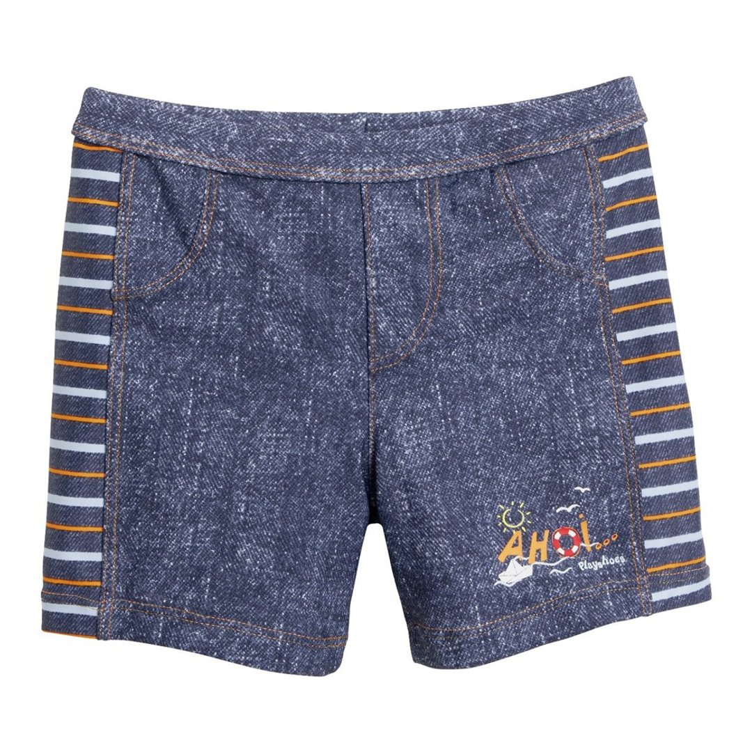 德国PlayShoes 抗UV防晒男童泳裤-丹宁 - 泳衣/游泳用品 - 尼龙 