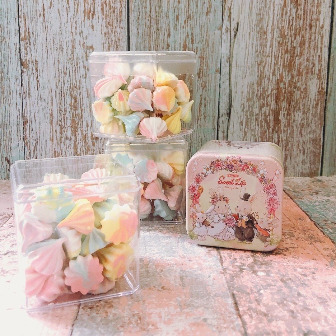 糖  水果彩虹马林糖 (牛奶罐) - 零食/点心 - 新鲜食材 粉红色