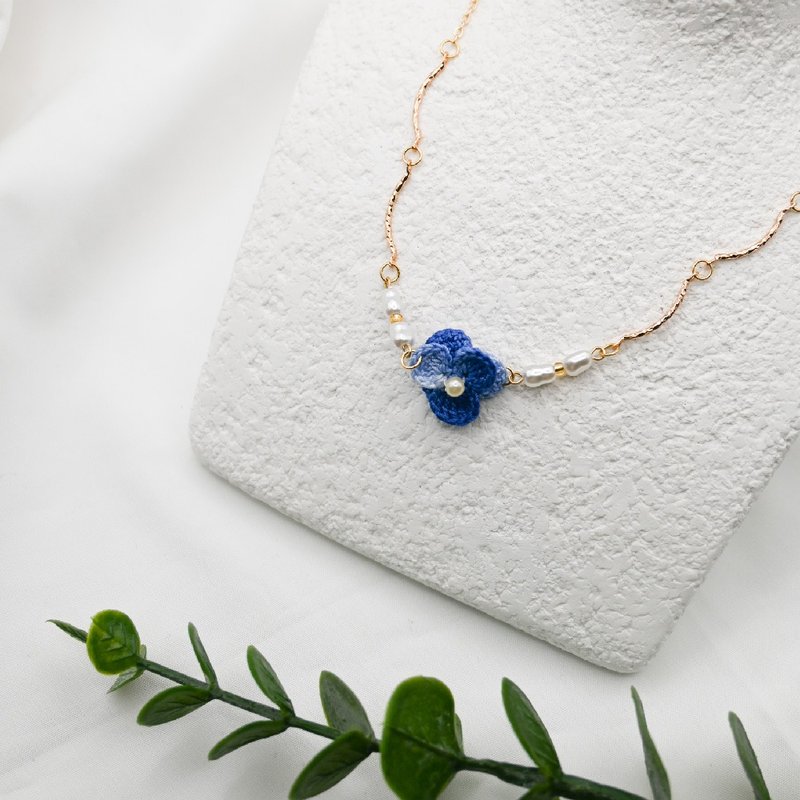 【定制花色项链】选一朵属于妳/你的花 微钩 钩针 圣诞节 婚礼 - 项链 - 棉．麻 多色