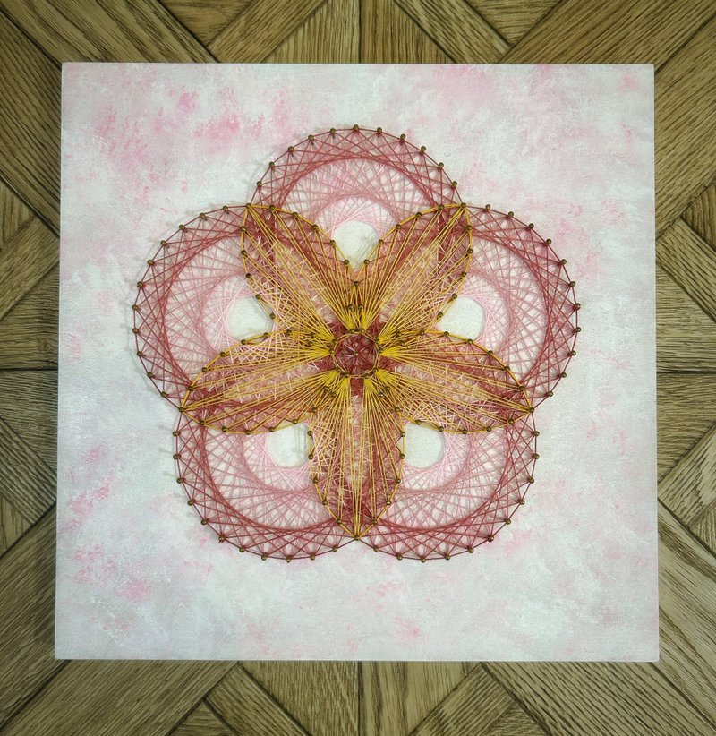 Stringart  艺术作品-梅迎春 - 摆饰 - 其他材质 多色