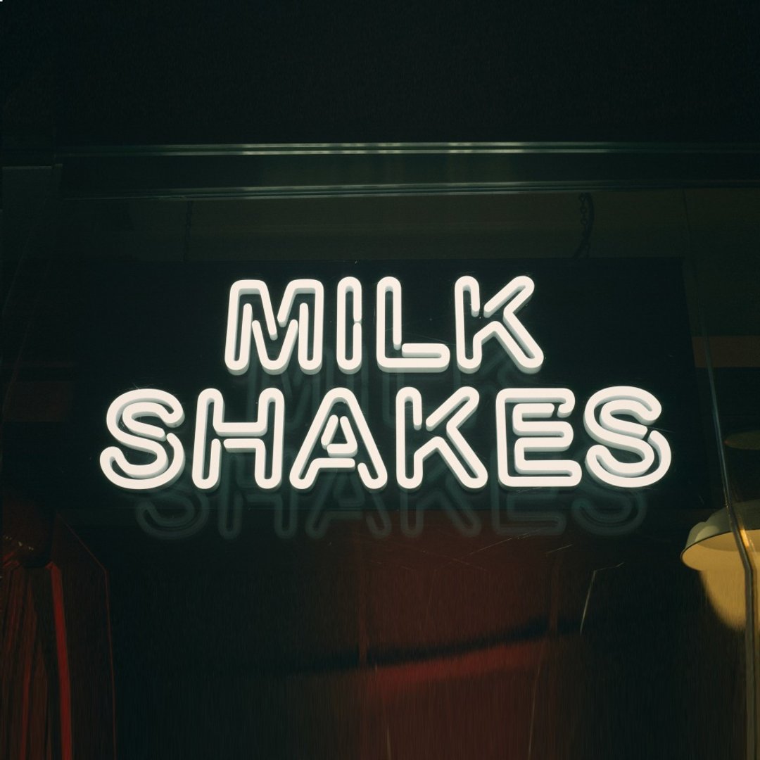 奶昔 霓虹灯 MILK SHAKES LED 发光字 Neon Sign 字 装饰 - 灯具/灯饰 - 压克力 透明