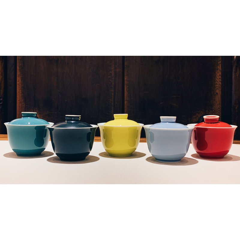 不言美器 单色釉 盖杯 - 茶具/茶杯 - 瓷 