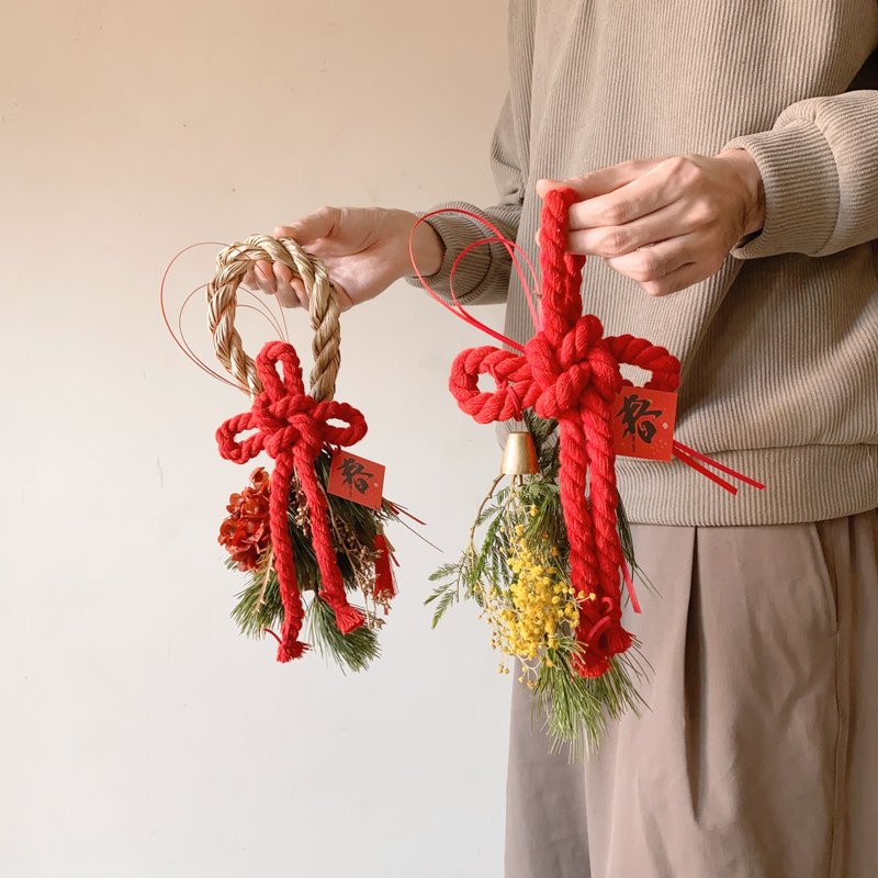 新年开运挂饰 祈福万字结  预购商品 - 干燥花/捧花 - 植物．花 红色