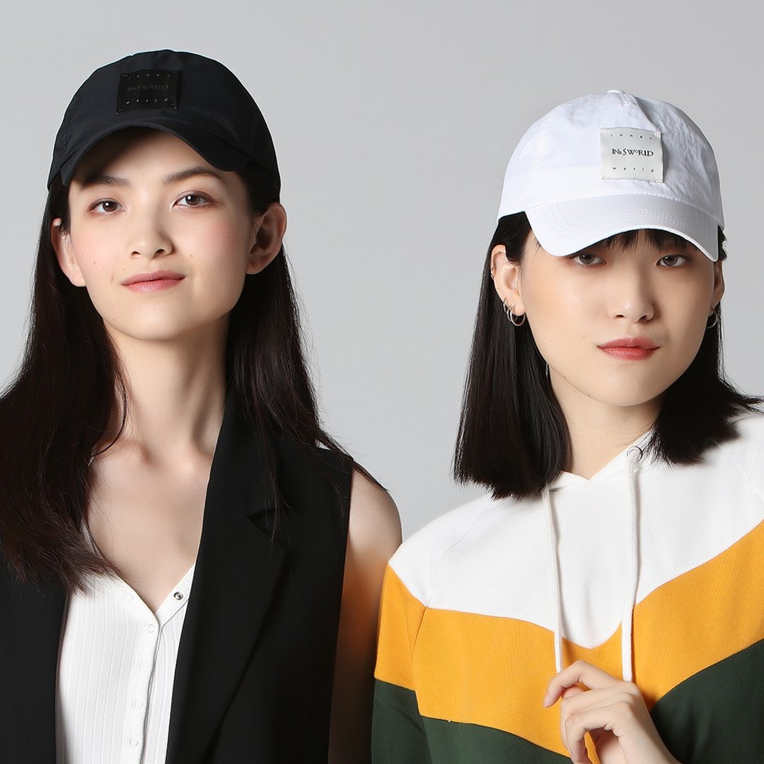 【福袋】黑白彩虹带棒球帽-黑色/白色 +网球帽(任选颜色) - 帽子 - 棉 白色
