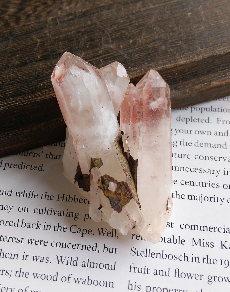 Red Phantom Quartz 巴西产地 红塔山水晶 小晶簇 天然矿石 原矿 - 摆饰 - 其他材质 
